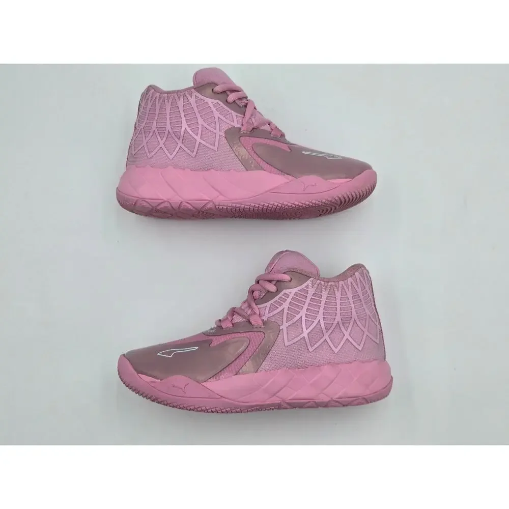 Puma MB.01 LaMelo Ball Iridescent Sneakers Toddler Size 2C Pink Basketball Shoes